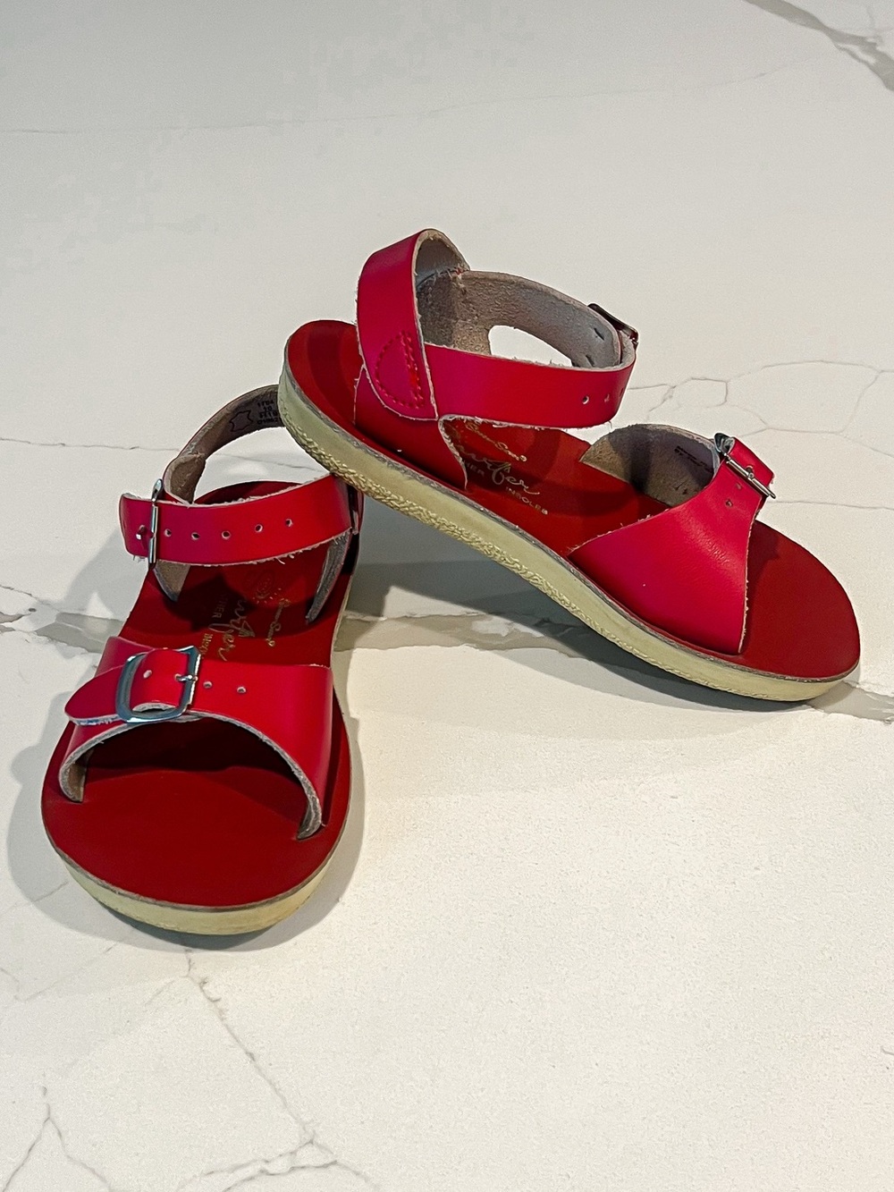 Saltwater Red Sun San Surfer Adjustable Buckle Sandals Toddler Sz 10